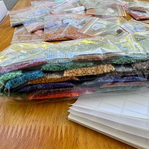 Diamond Painting Lot. Cow Wall Decor NWT Including Extra Rhinestones. - Picture 7 of 14